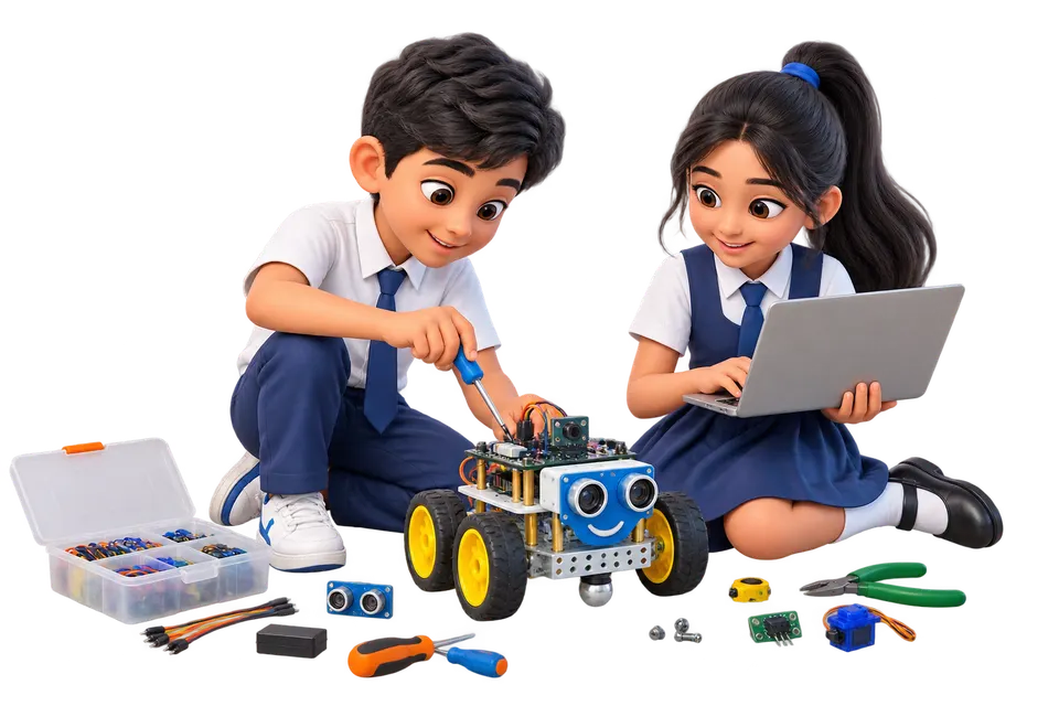 School robotics and STEM lab implementation Robotics and STEM laboratory setup for schools